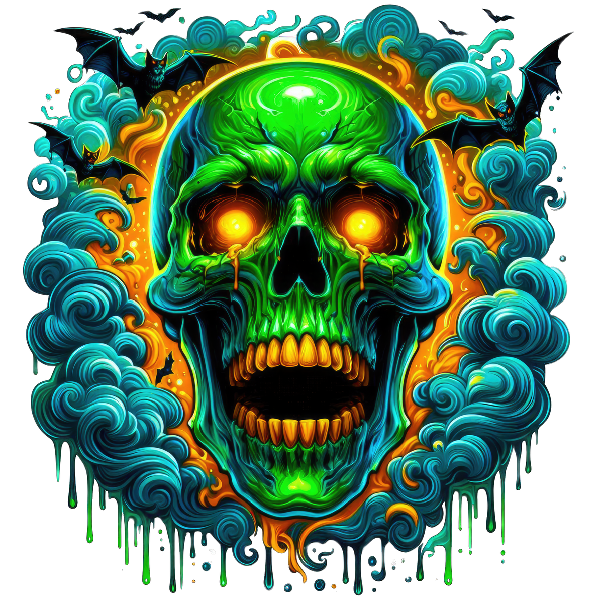 Horror Skulls Graphic T-shirt S-5X