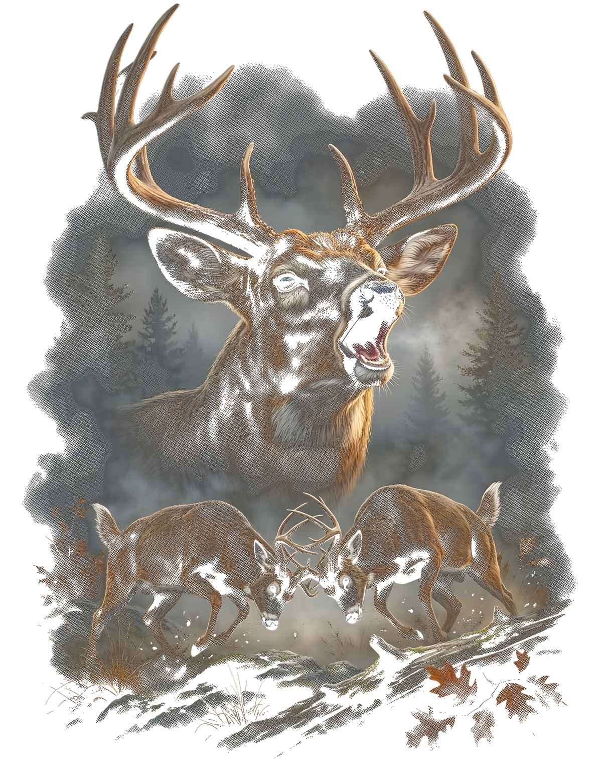 Fantasy Creatures & Wild Animals Graphic T-shirt S-5X Black Only