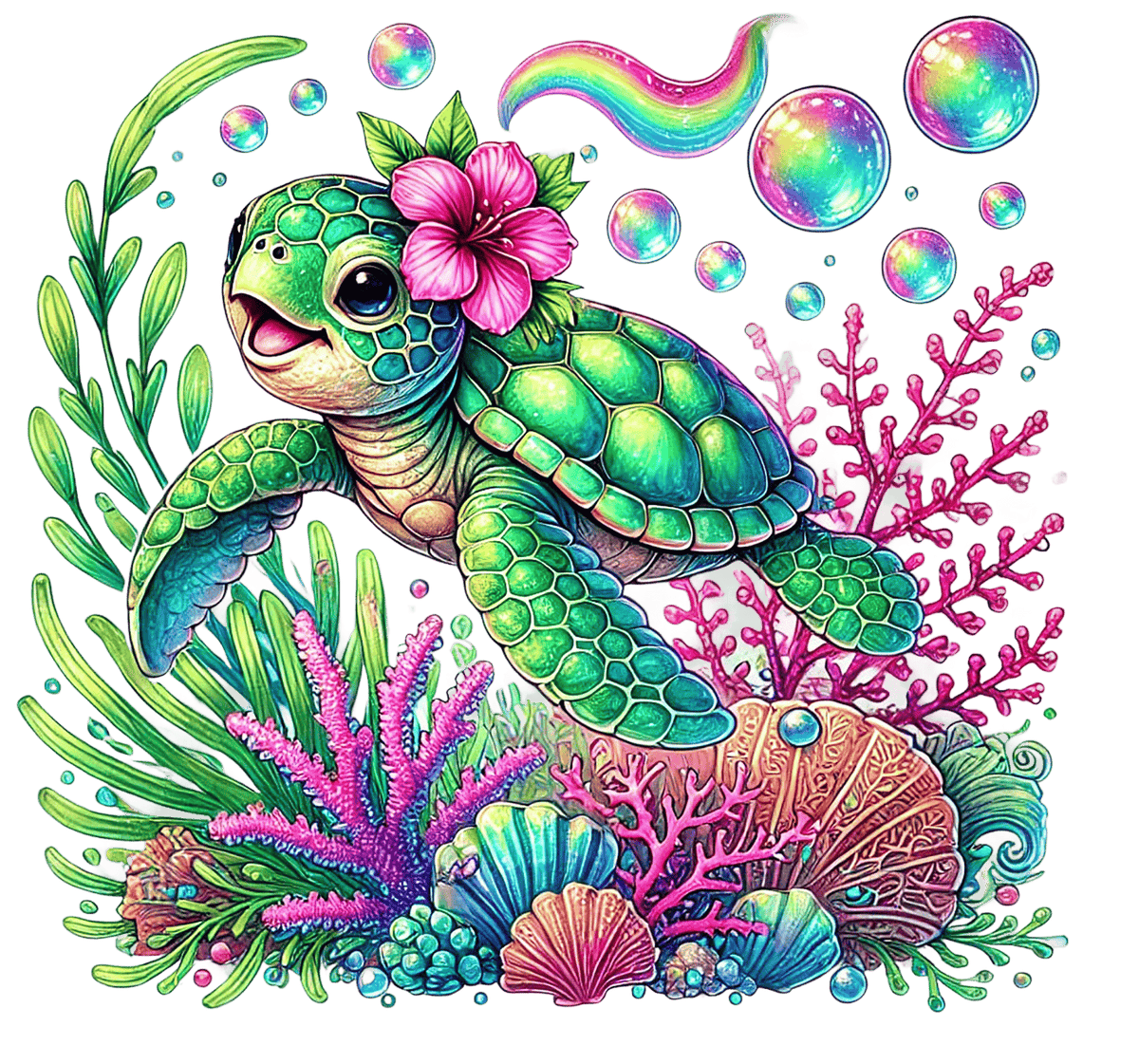 Baby Sea Turtles P1 Heat Transfer