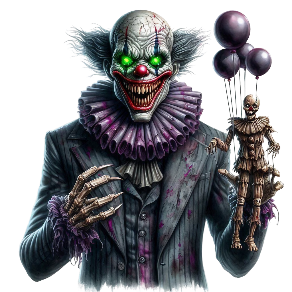 Spooky Clowns Heat Transfer