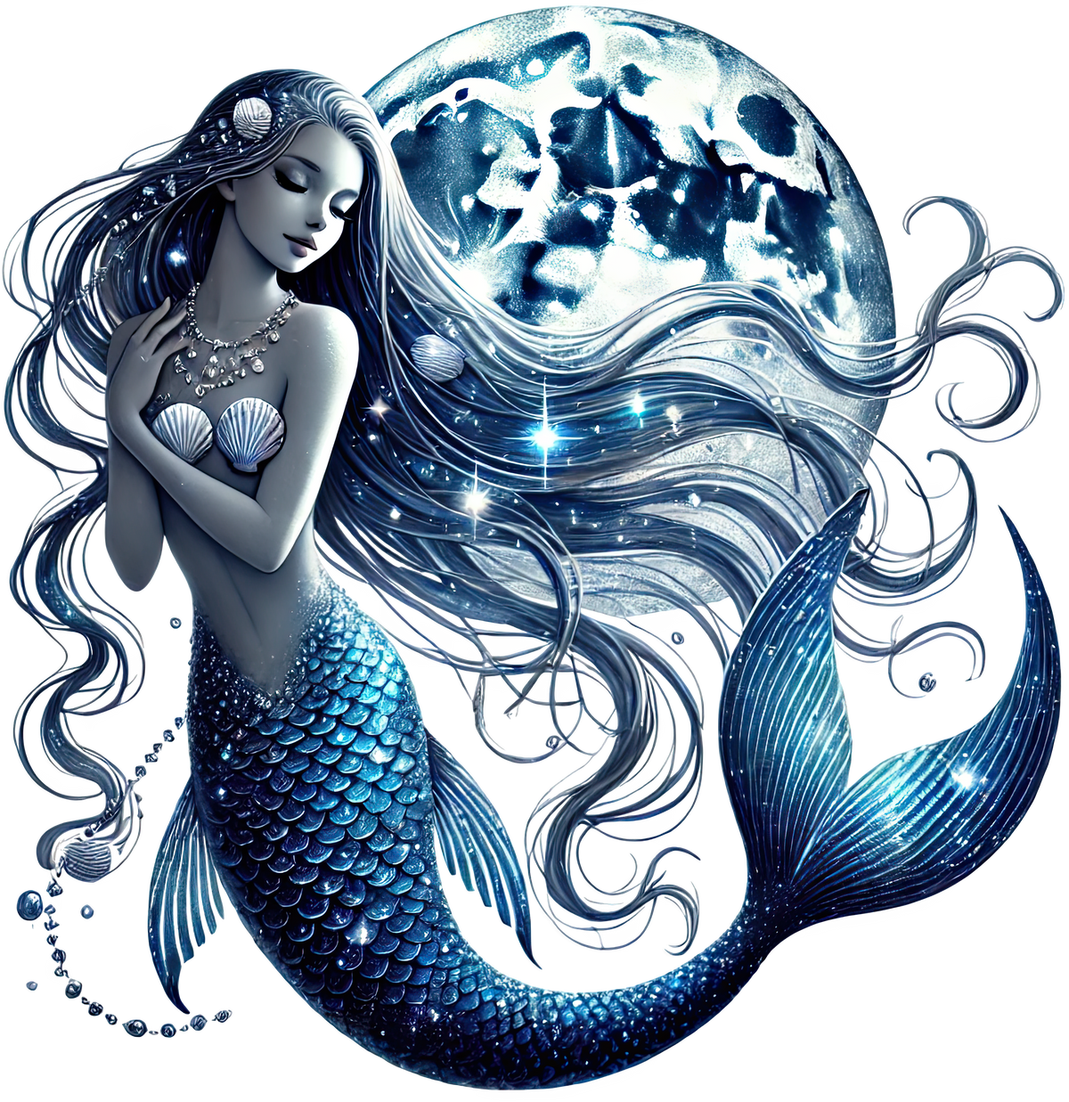 Mystic Mermaids Graphic T-shirt S-5X