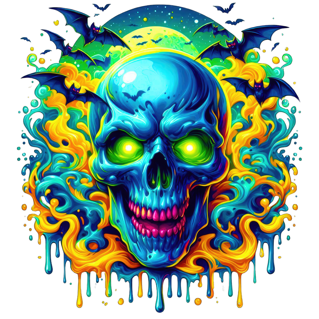 Horror Skulls Graphic T-shirt S-5X