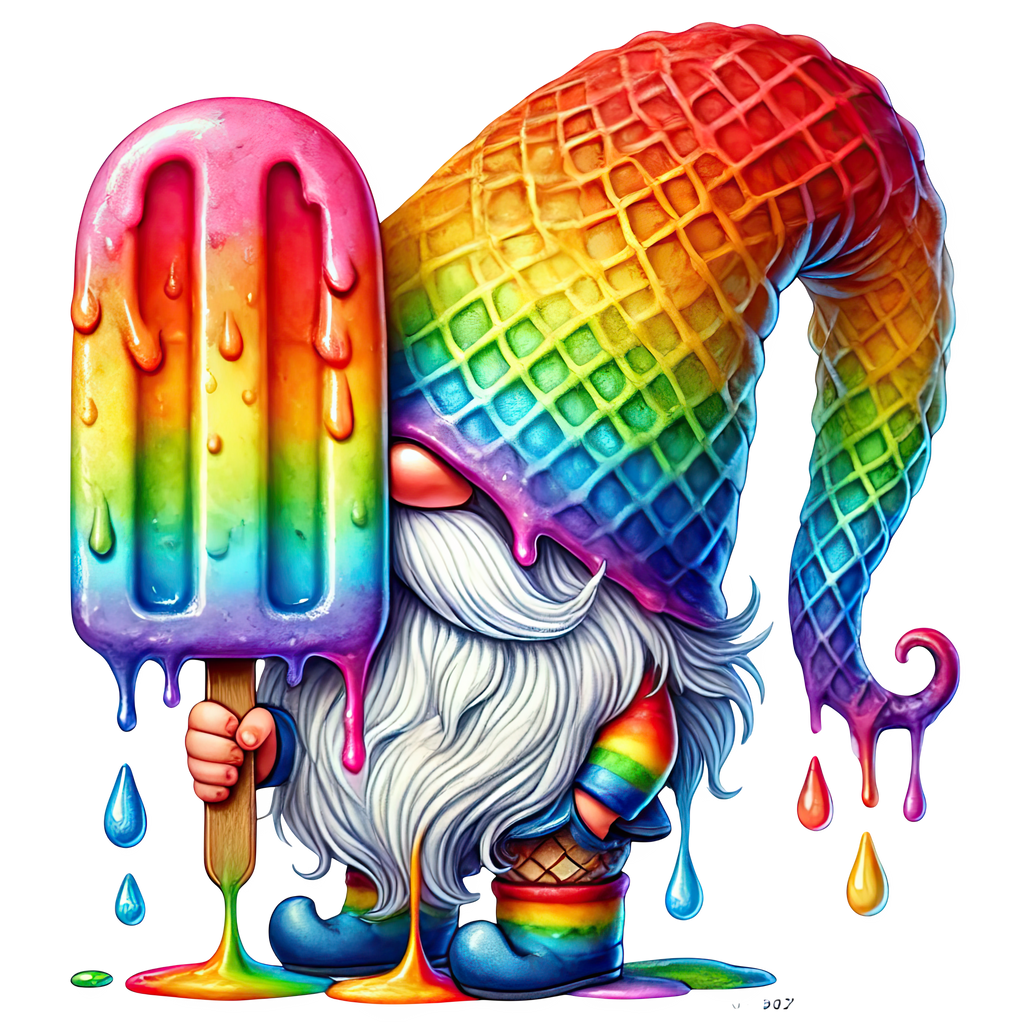 Ice Cream Gnome Heat Transfer