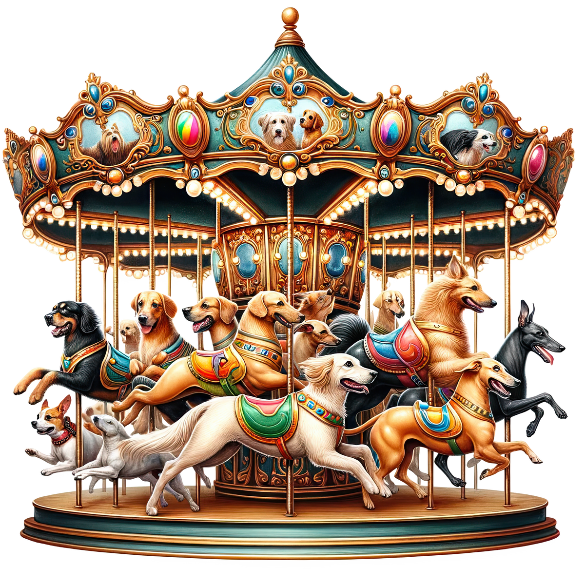 Animal Carousels Heat Transfer