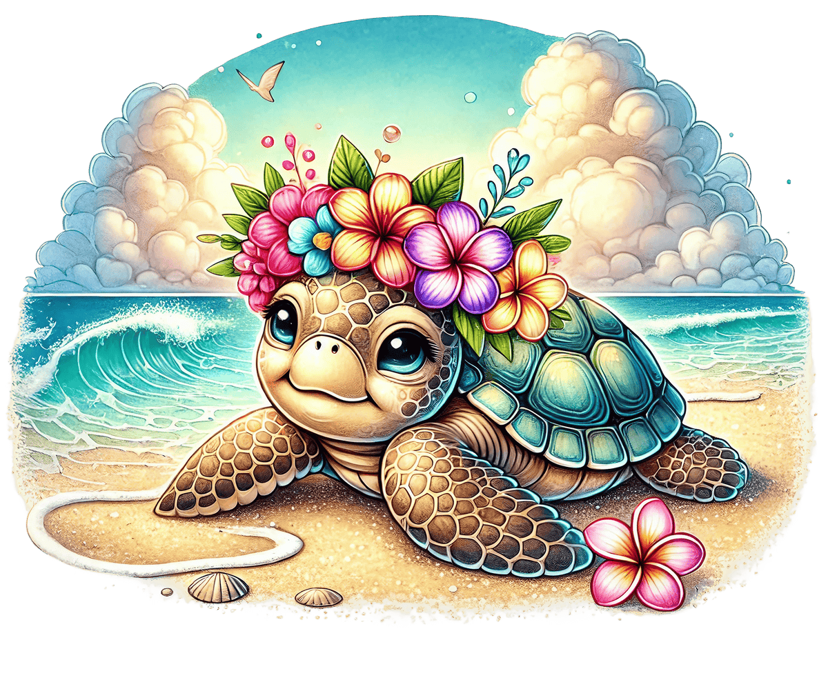 Baby Sea Turtles P1 Heat Transfer