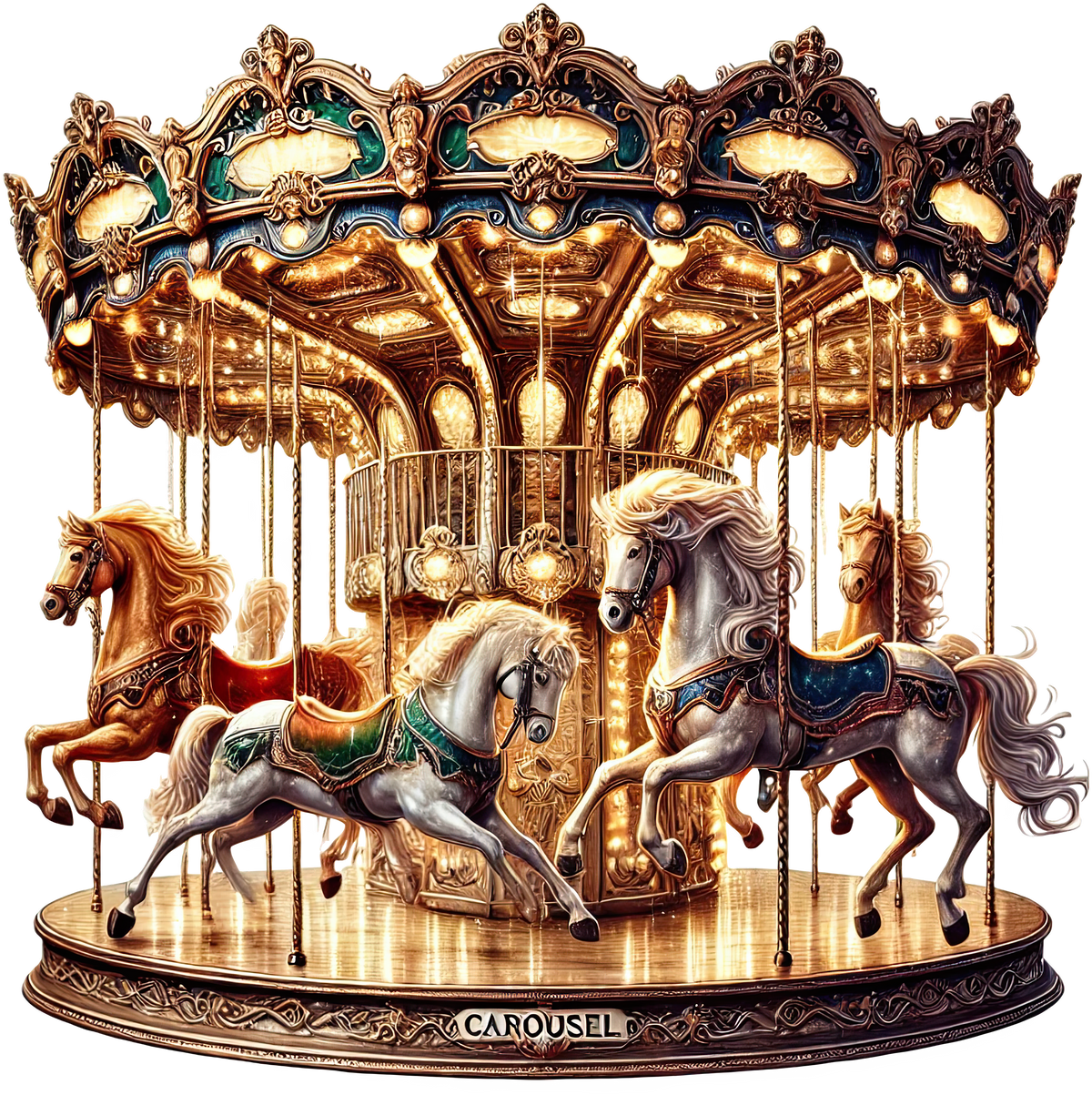 Animal Carousels Heat Transfer