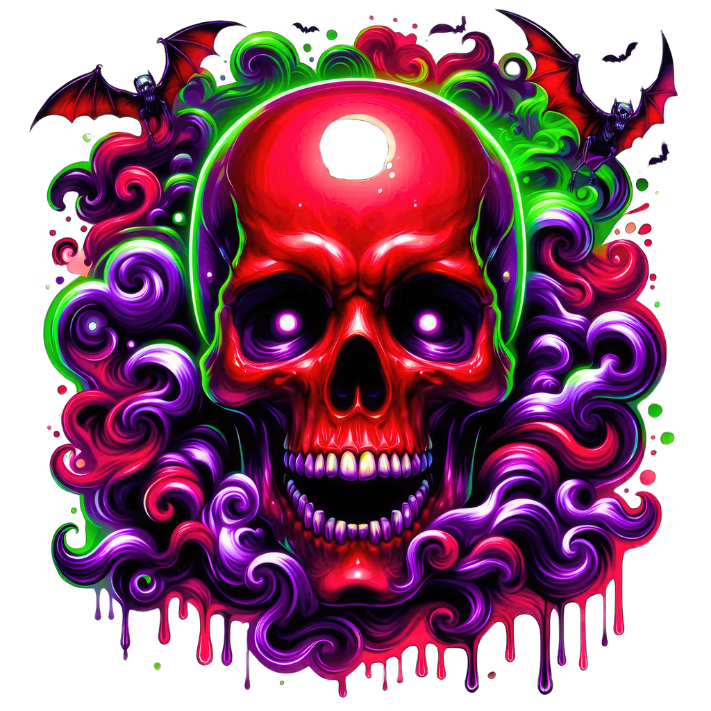 Horror Skulls Graphic T-shirt S-5X
