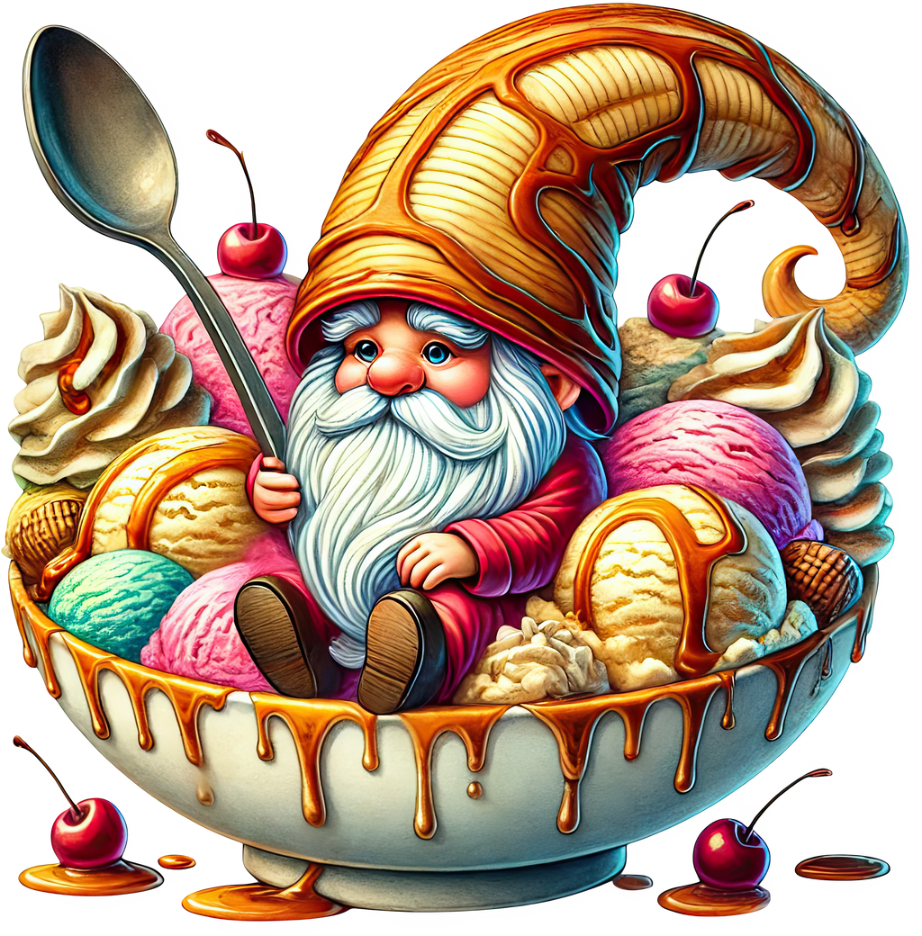 Ice Cream Gnome Heat Transfer