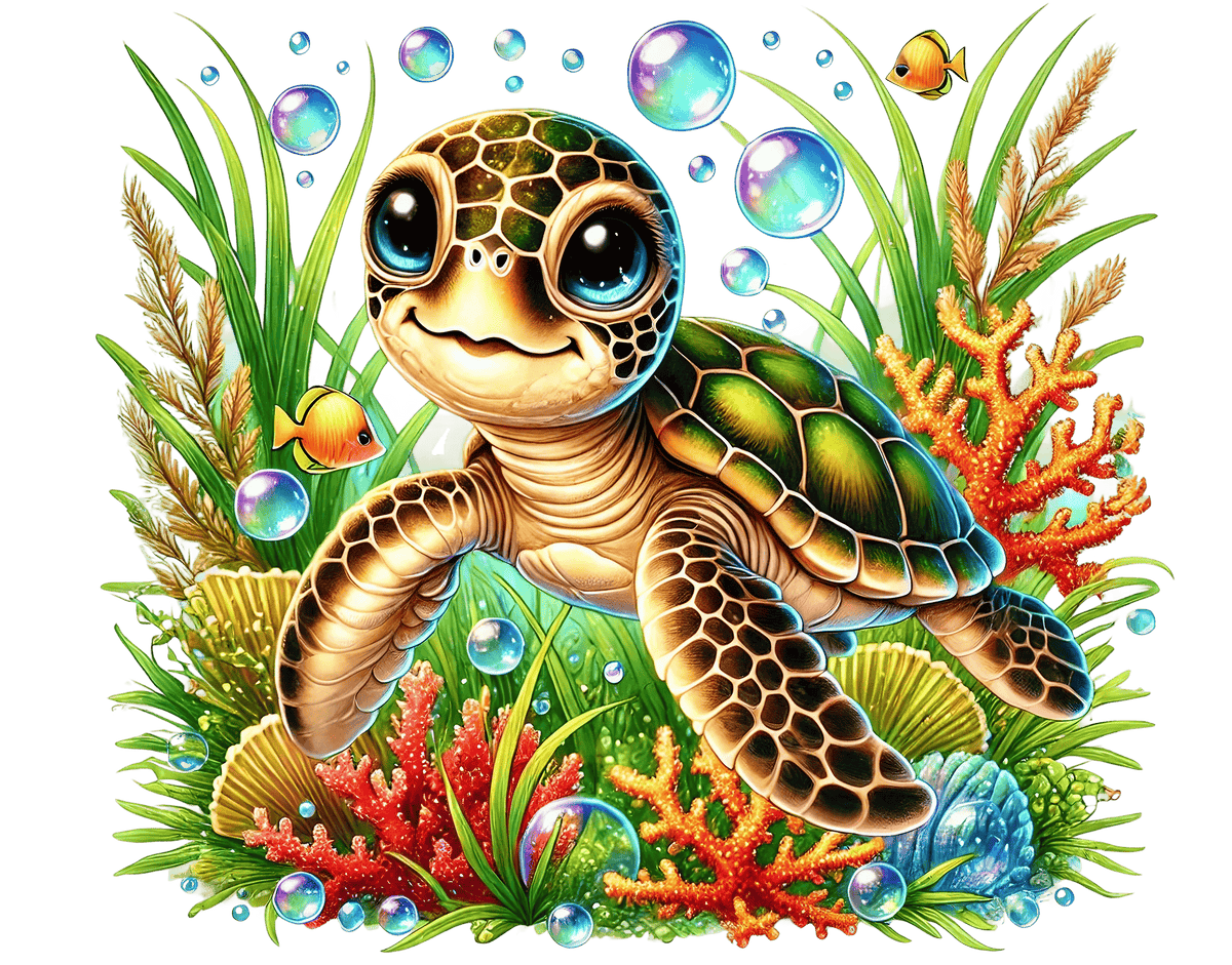 Baby Sea Turtles P1 Heat Transfer