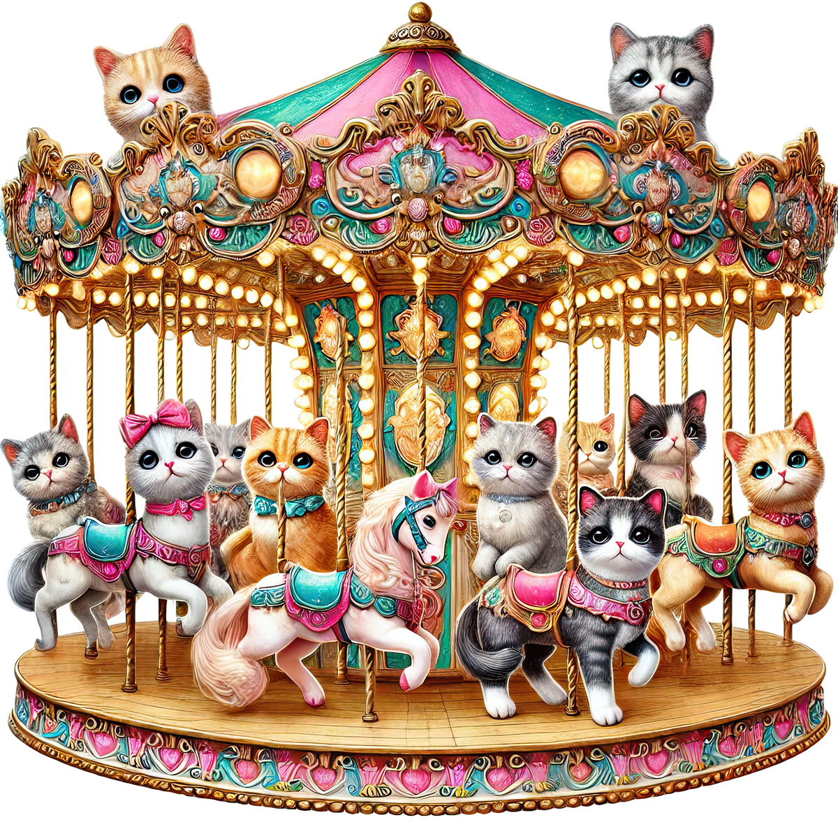 Animal Carousels Heat Transfer