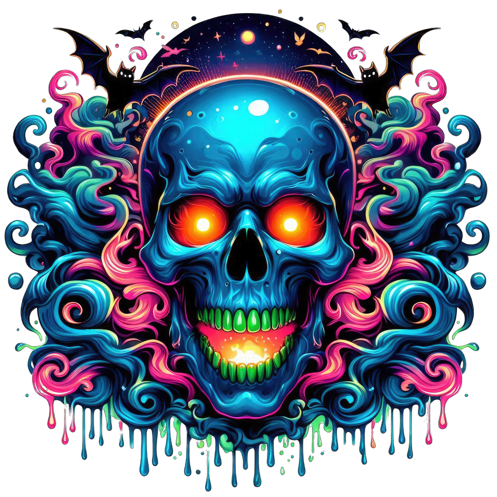 Horror Skulls Graphic T-shirt S-5X