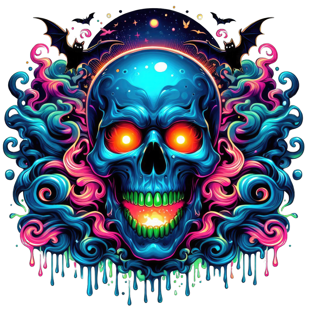 Horror Skulls Graphic T-shirt S-5X