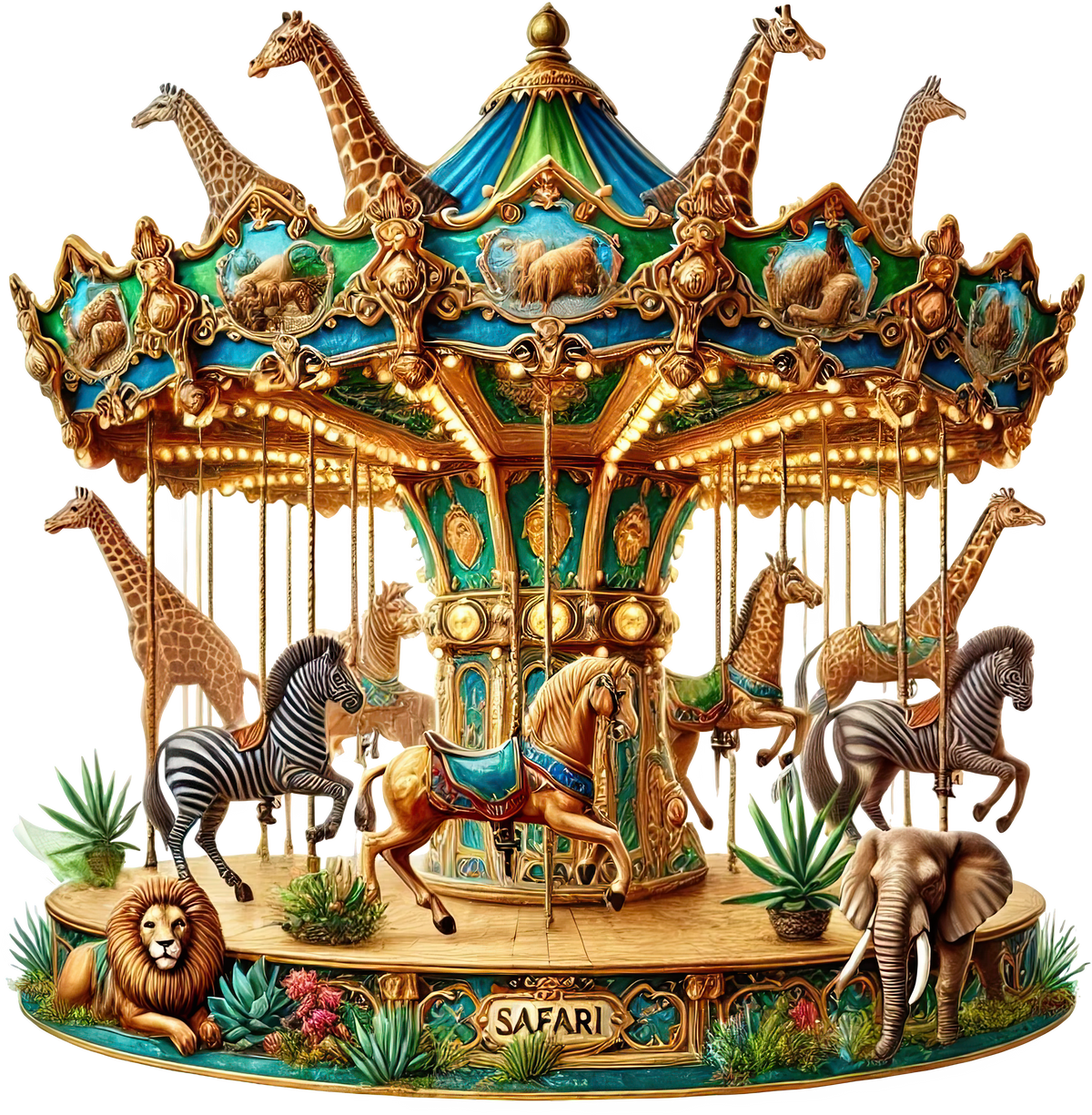 Animal Carousels Heat Transfer