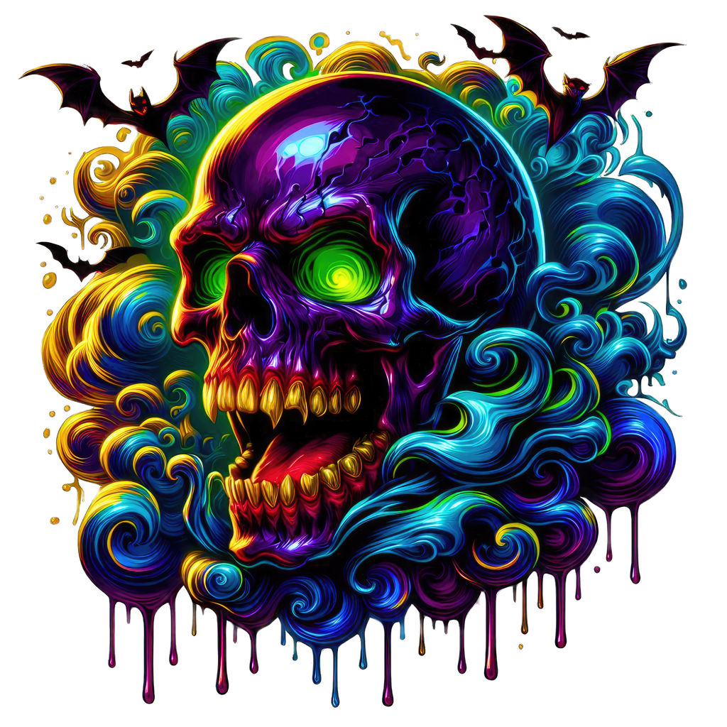 Horror Skulls Graphic T-shirt S-5X