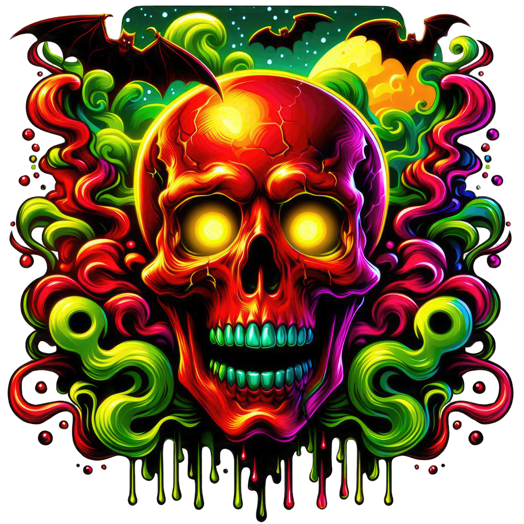 Horror Skulls Graphic T-shirt S-5X