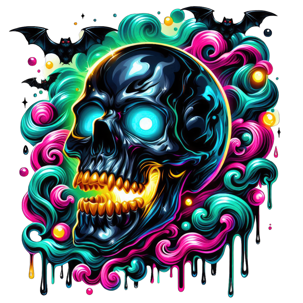 Horror Skulls Graphic T-shirt S-5X