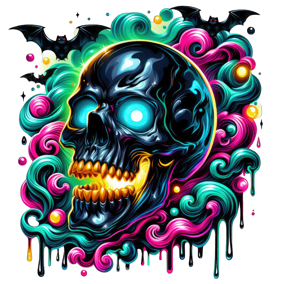 Horror Skulls Graphic T-shirt S-5X
