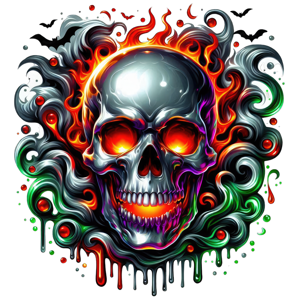 Horror Skulls Graphic T-shirt S-5X