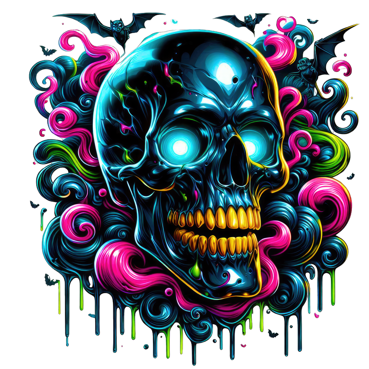 Horror Skulls Graphic T-shirt S-5X
