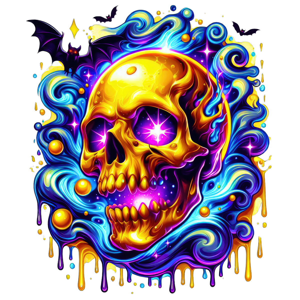 Horror Skulls Graphic T-shirt S-5X