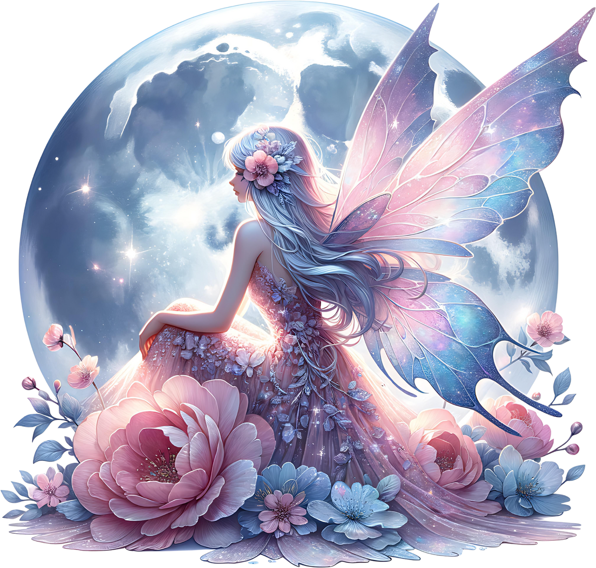 Romantasy Moon Fairy Heat Transfer