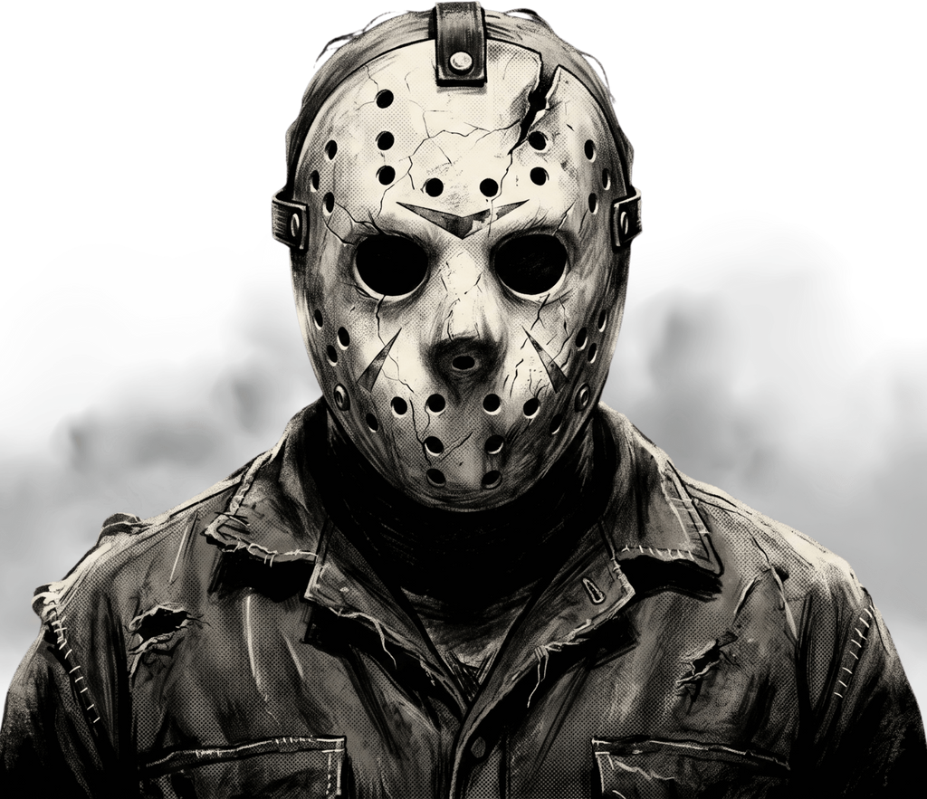 Black & White Horror Icons Heat Transfer