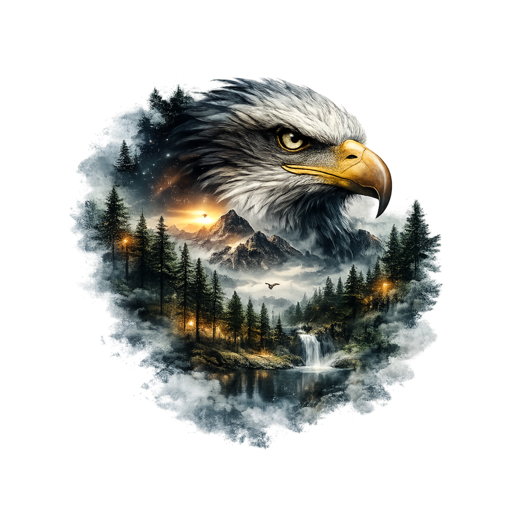 Mixed Nature Designs Double Exposure Heat Transfer