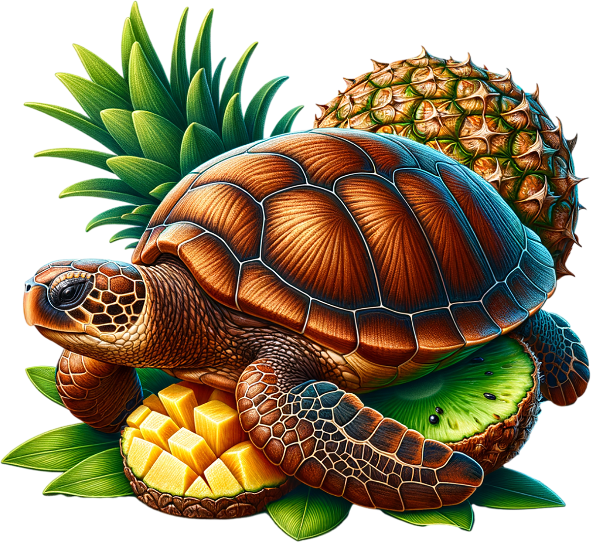 Tropical Turtles Graphic T-shirt S-5X