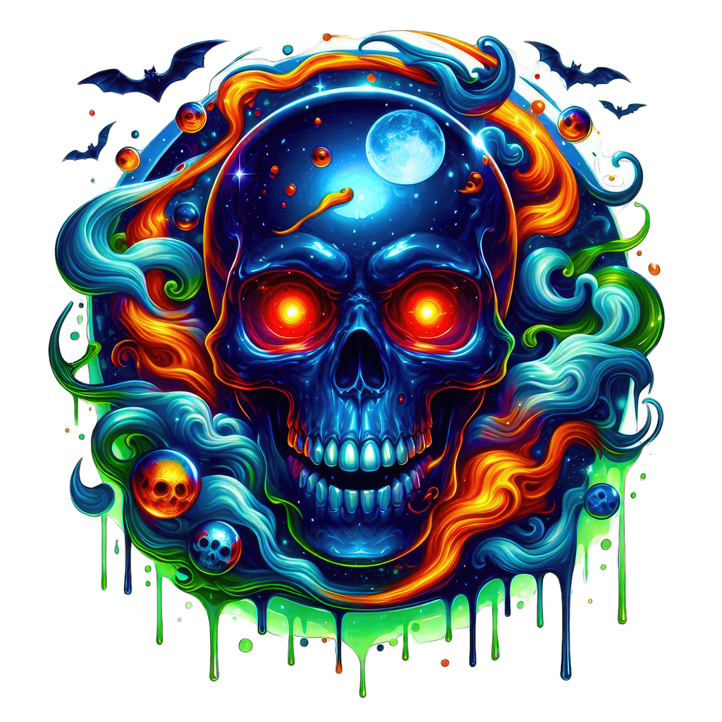 Horror Skulls Graphic T-shirt S-5X