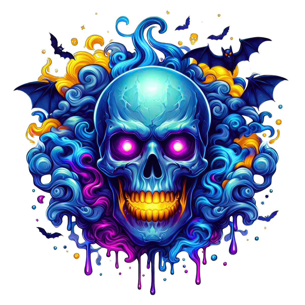 Horror Skulls Graphic T-shirt S-5X