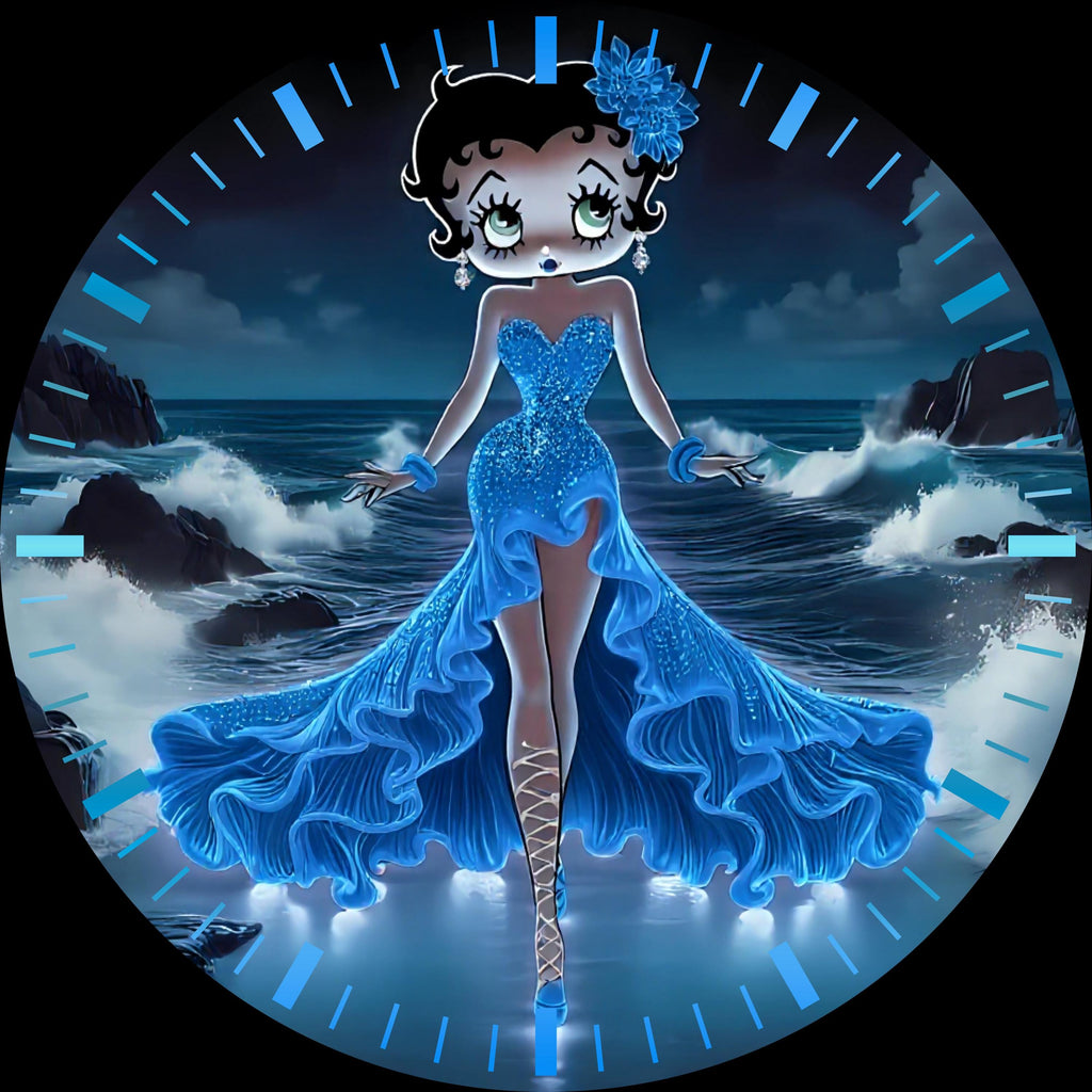 Betty Boop UV Printed MDF Wall Clock