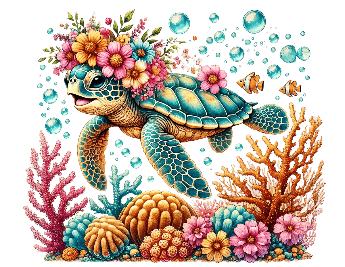 Baby Sea Turtles P1 Heat Transfer