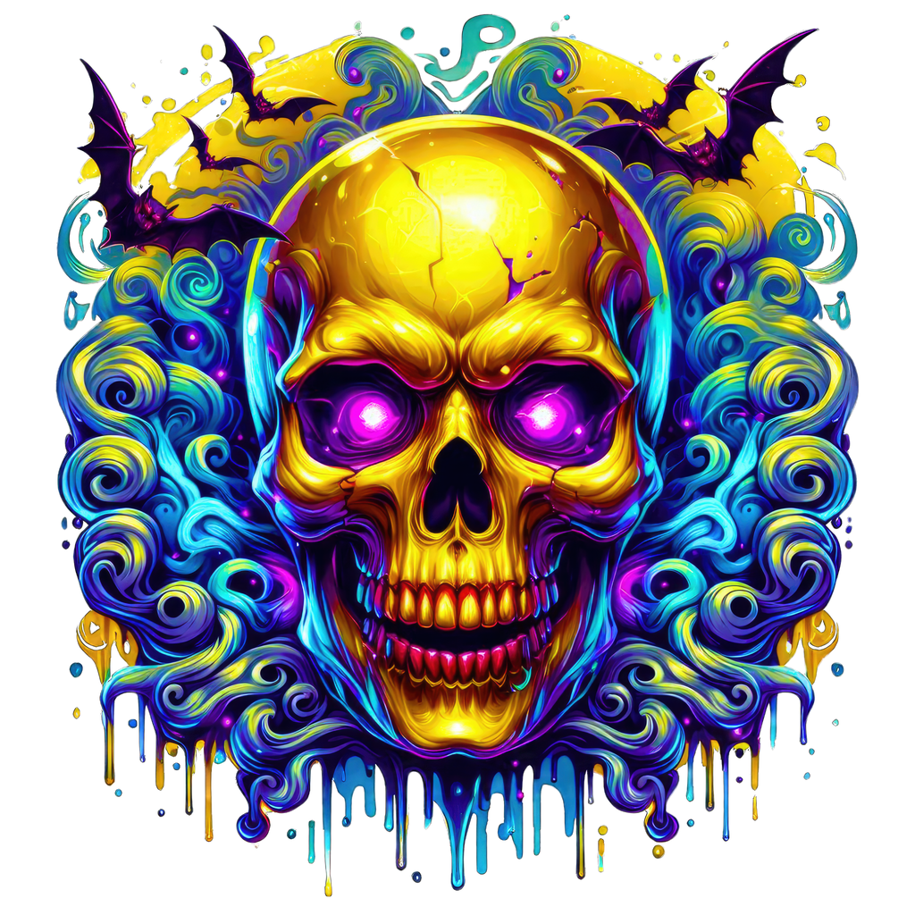 Horror Skulls Graphic T-shirt S-5X