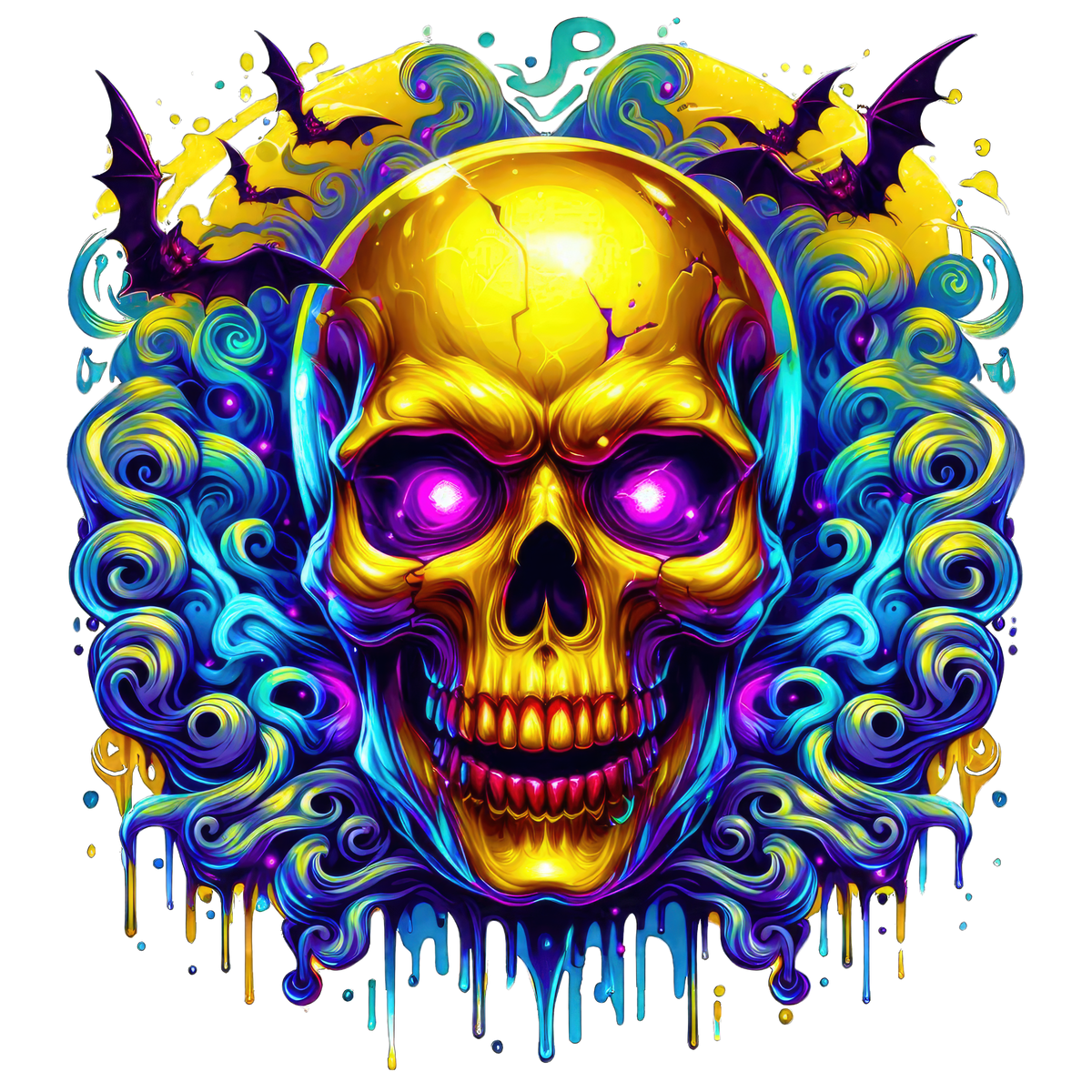 Horror Skulls Graphic T-shirt S-5X