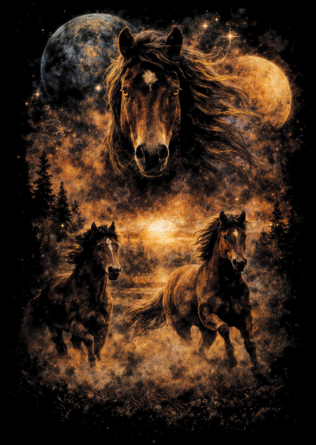 Wildlife Designs Graphic T-shirt S-5X Black Only
