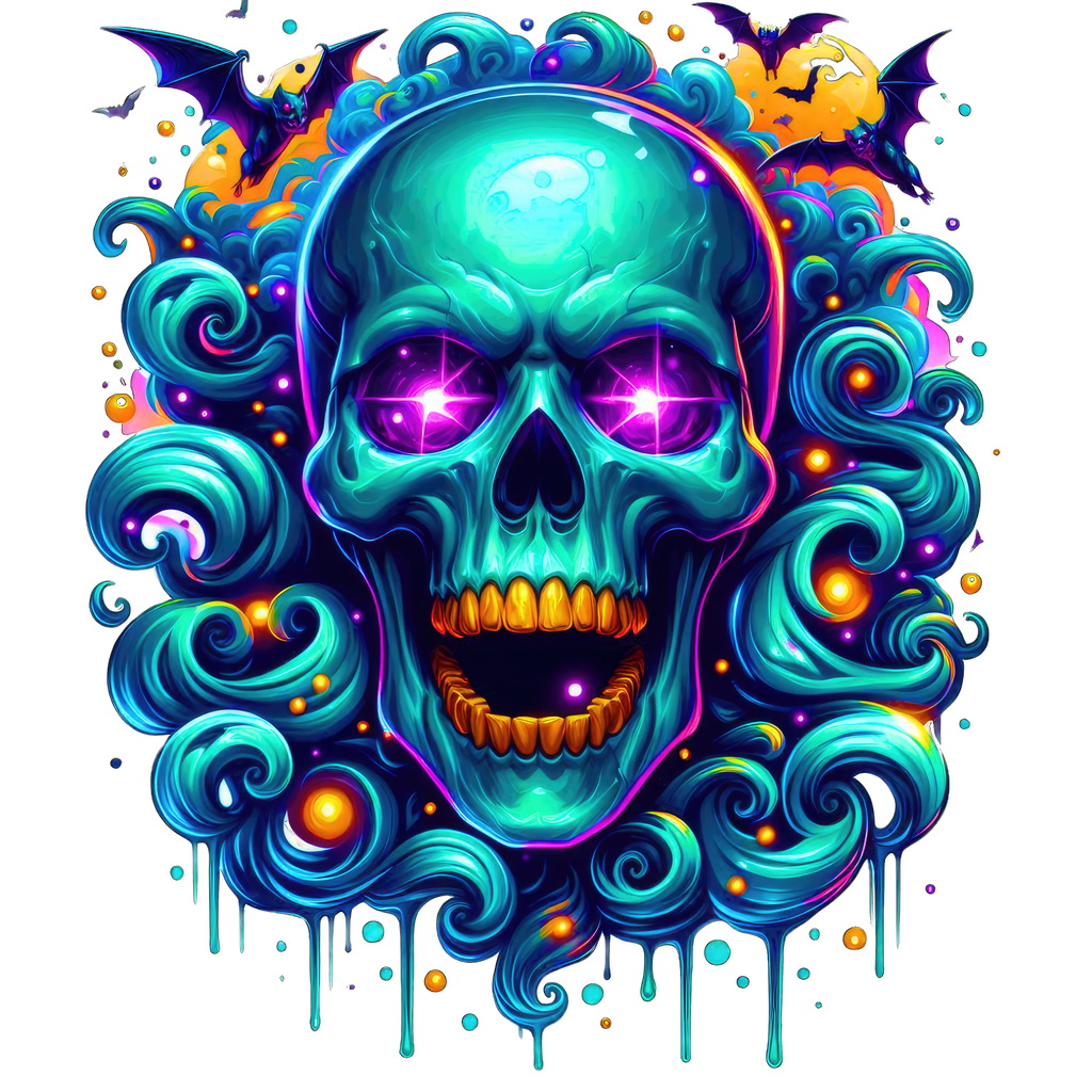 Horror Skulls Graphic T-shirt S-5X