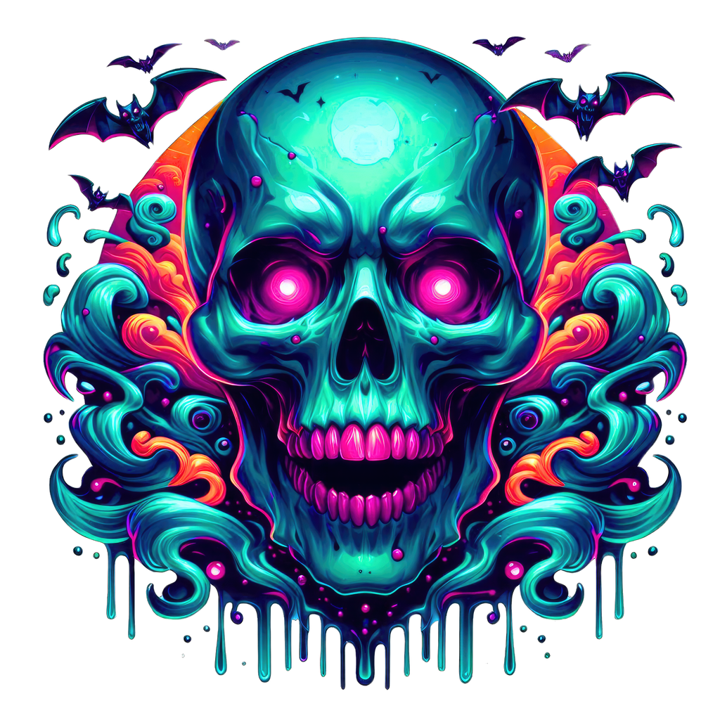 Horror Skulls Graphic T-shirt S-5X