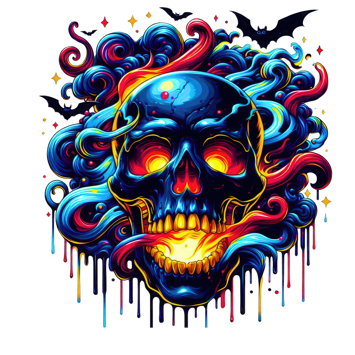 Horror Skulls Graphic T-shirt S-5X