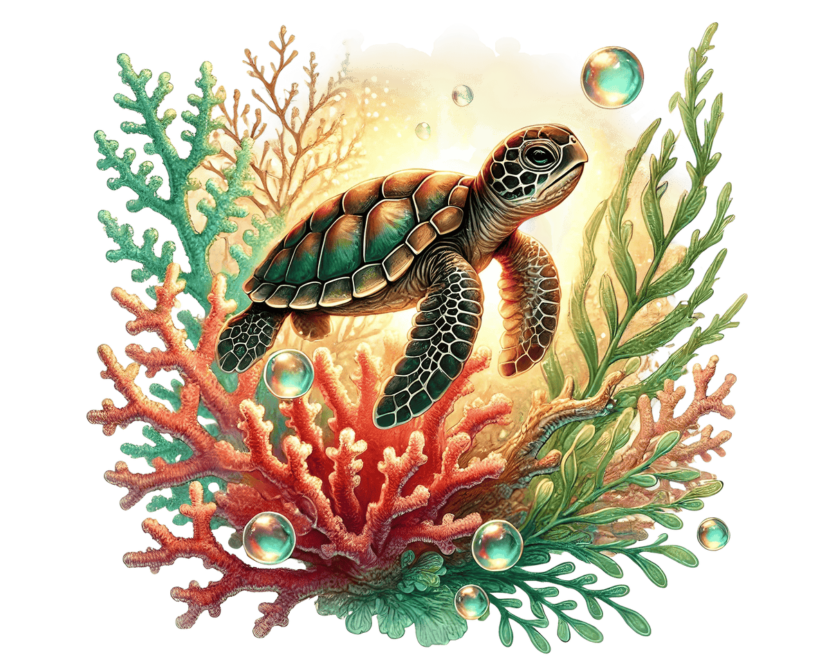 Baby Sea Turtles P1 Heat Transfer