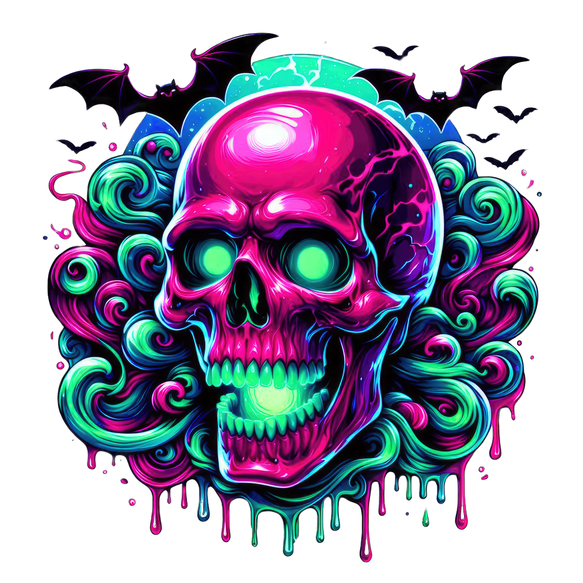 Horror Skulls Graphic T-shirt S-5X