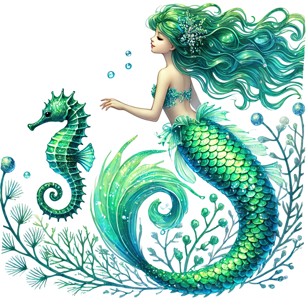 Mystic Mermaids Graphic T-shirt S-5X