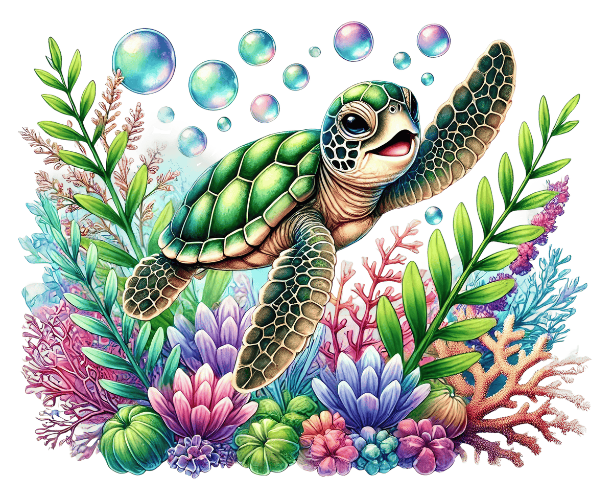 Baby Sea Turtles P1 Heat Transfer
