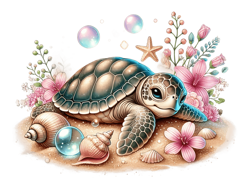 Baby Sea Turtles P1 Heat Transfer