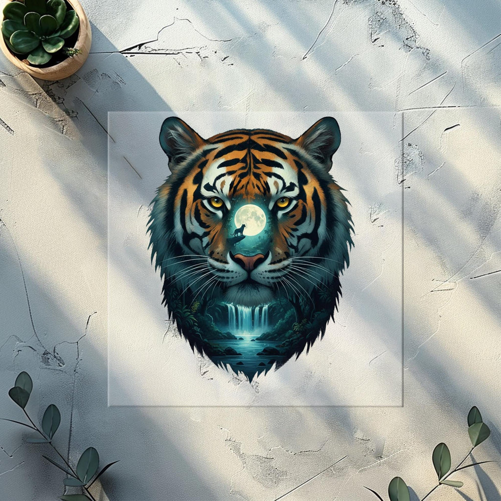 Double Exposure Animals with Waterfall Heat Transfer