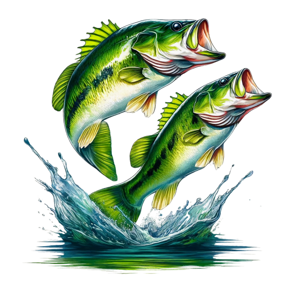 Bass Fishing Collection Heat Transfer