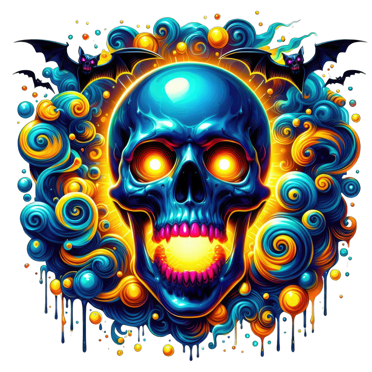 Horror Skulls Graphic T-shirt S-5X