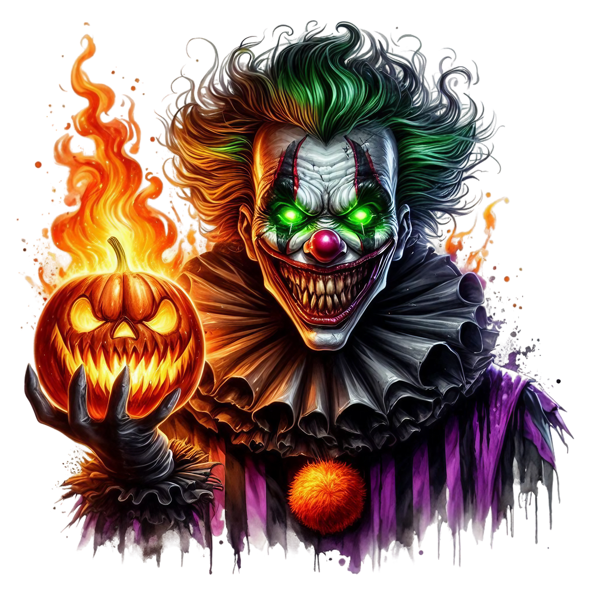 Spooky Clowns Heat Transfer