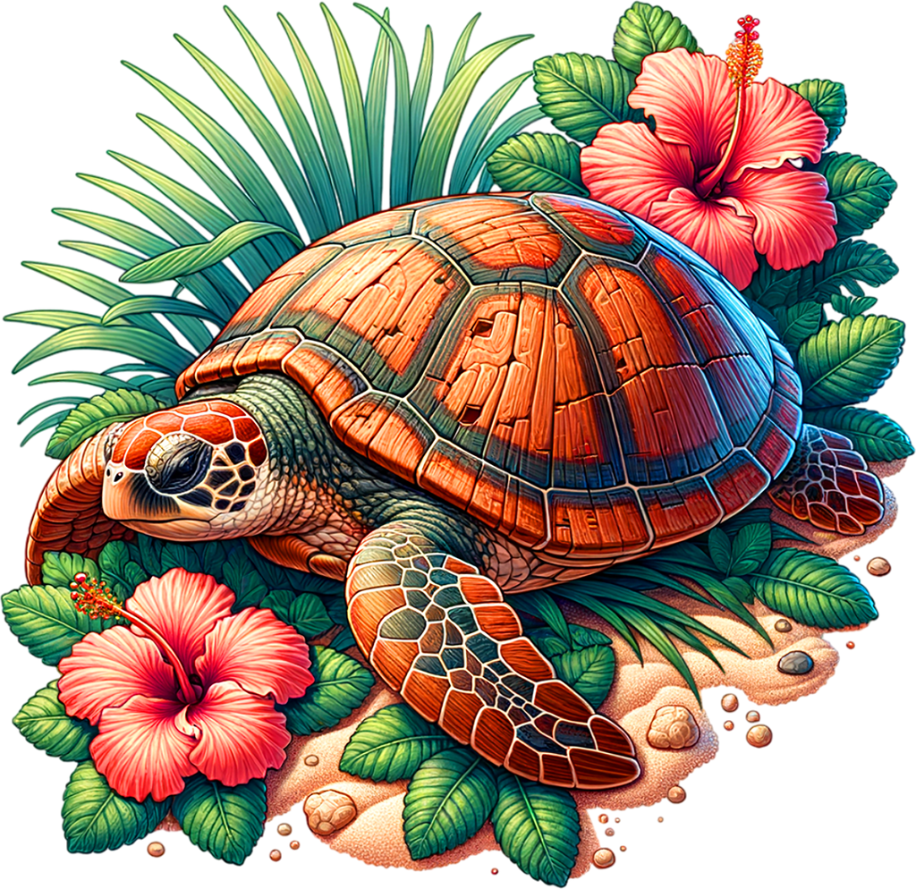 Tropical Turtles Graphic T-shirt S-5X