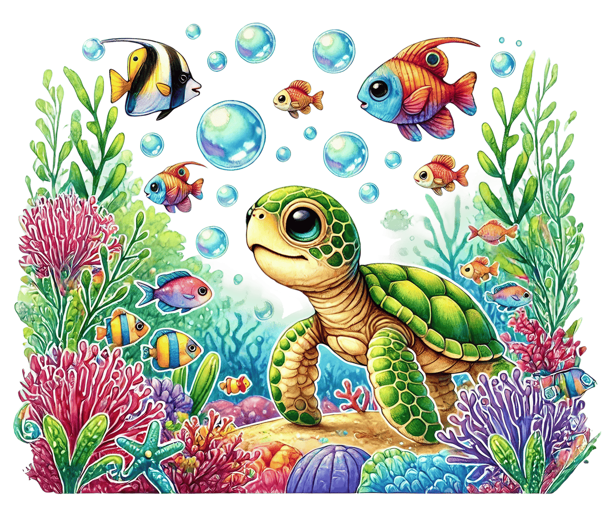 Baby Sea Turtles P1 Heat Transfer