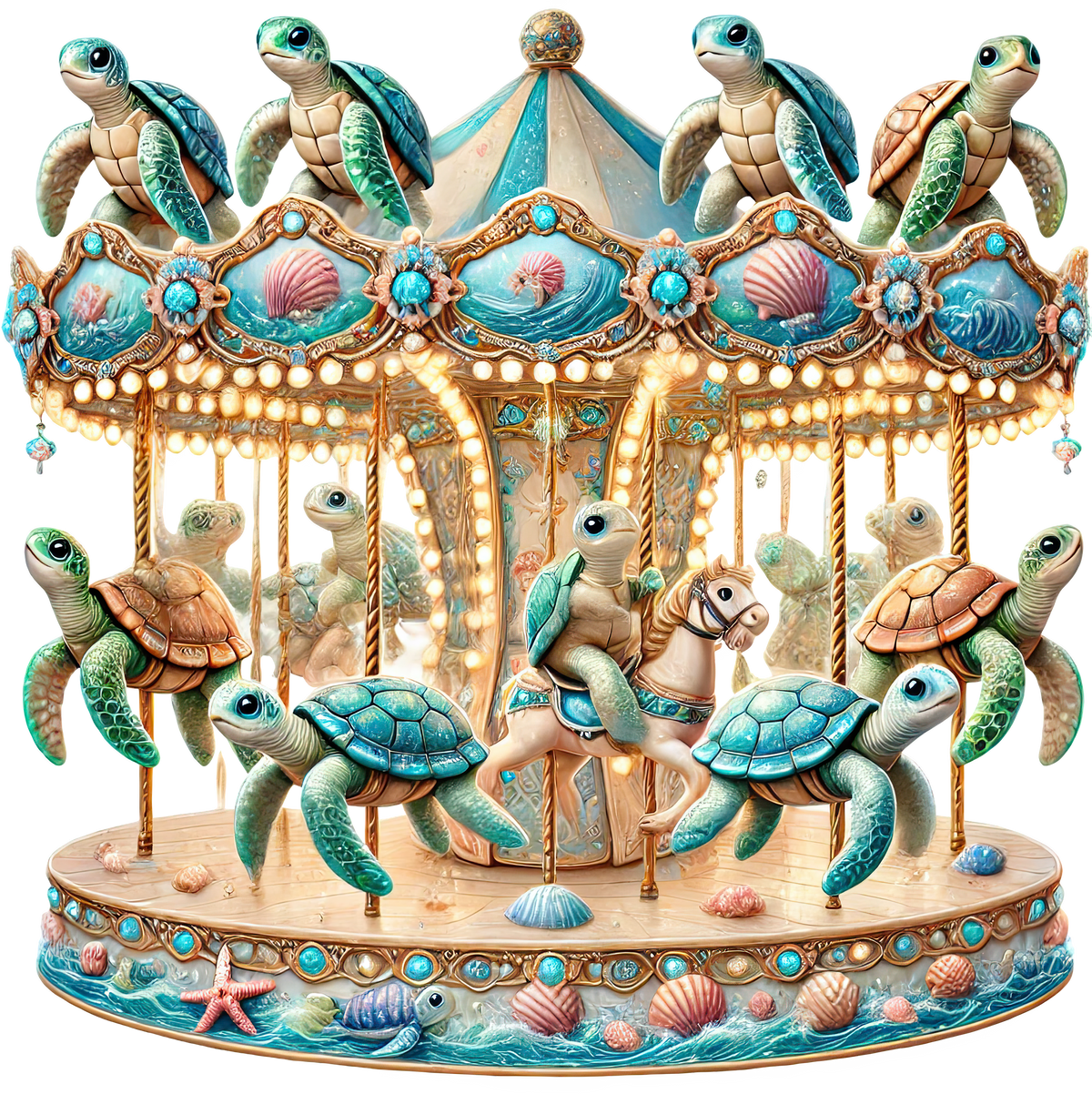 Animal Carousels Heat Transfer